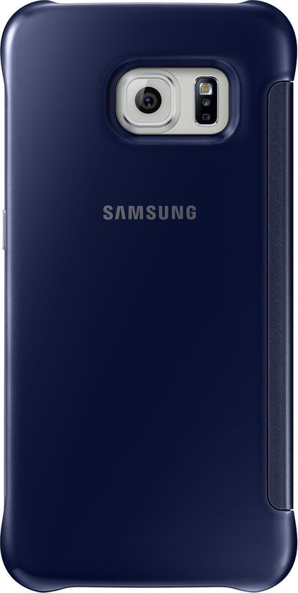 spel Opgewonden zijn teer Samsung Galaxy S6 Edge Clear View Cover - Zwart | bol.com