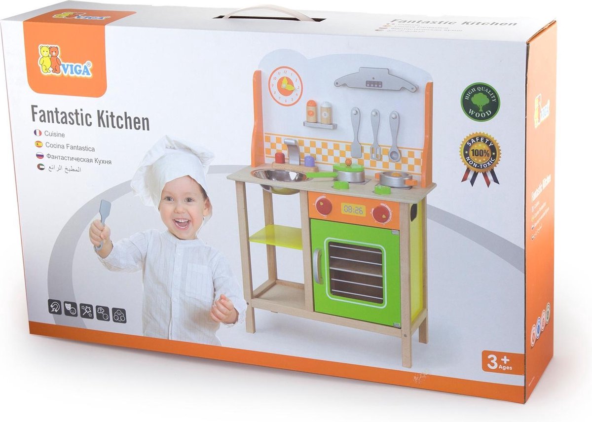 Viga Toys - Houten Kinderkeuken - Du Soleil — afbeelding 2