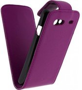 Xccess Leather Flip Case Samsung I9070 Galaxy S Advance Paars