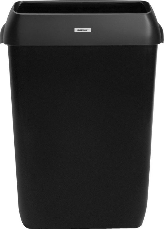 Touch afvalbak met deksel 6 liter Zwart - Capaciteit 6 liter - Hygiënisch en praktisch