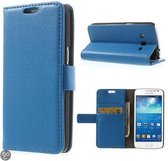 Grain Wallet case hoesje Samsung Galaxy 4G G386F blauw