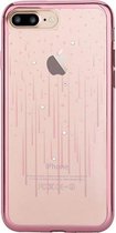 Crystal Meteor Soft Cover Hoesje voor Apple iPhone 7 Plus / 8 Plus - Rose goud (