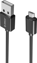 Orico - 1 meter Micro USB oplaadkabel Fast Charge en data kabel - 1m zwart