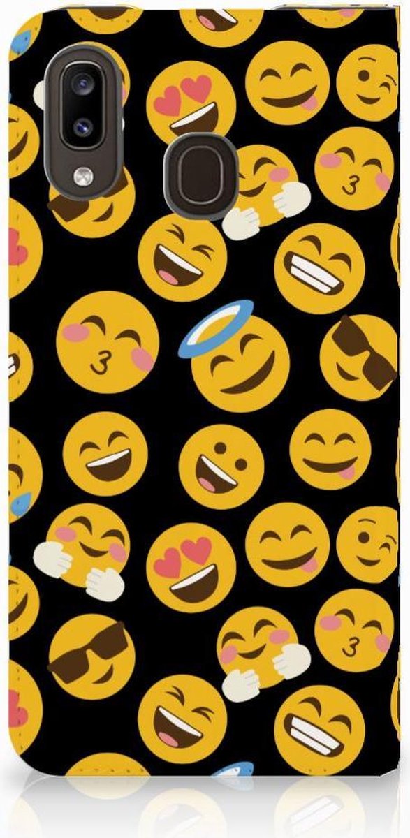 Samsung Galaxy A30 Hoesje met Magneet Emoji