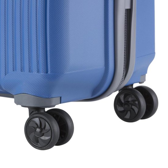 TravelZ Vertical Reiskoffer -  Luxe Grote TSA Trolley  80cm - Volledig gevoerd - Blauw - Travelz