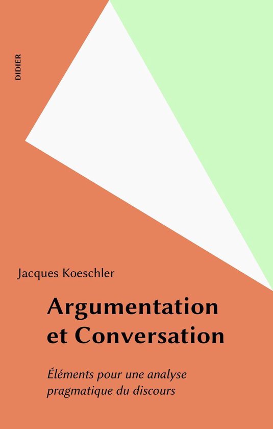 Argumentation et Conversation - cover