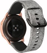 SmartphoneClip® Sportbandje "Grey Swirl" Small geschikt voor Galaxy Watch 42mm en Galaxy Watch Active