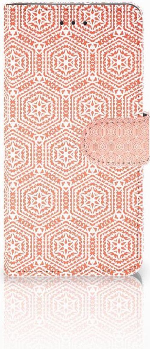 Motorola Moto G7 Play Telefoon Hoesje Pattern Orange