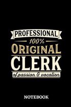 Professional Original Clerk Notebook of Passion and Vocation