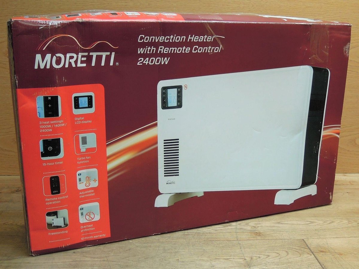 Moretti convection heater with remote control 2400W Convectie