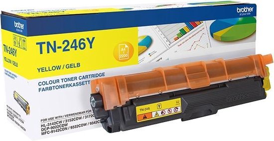 Brother TN-246Y – Tonercartridge / Geel