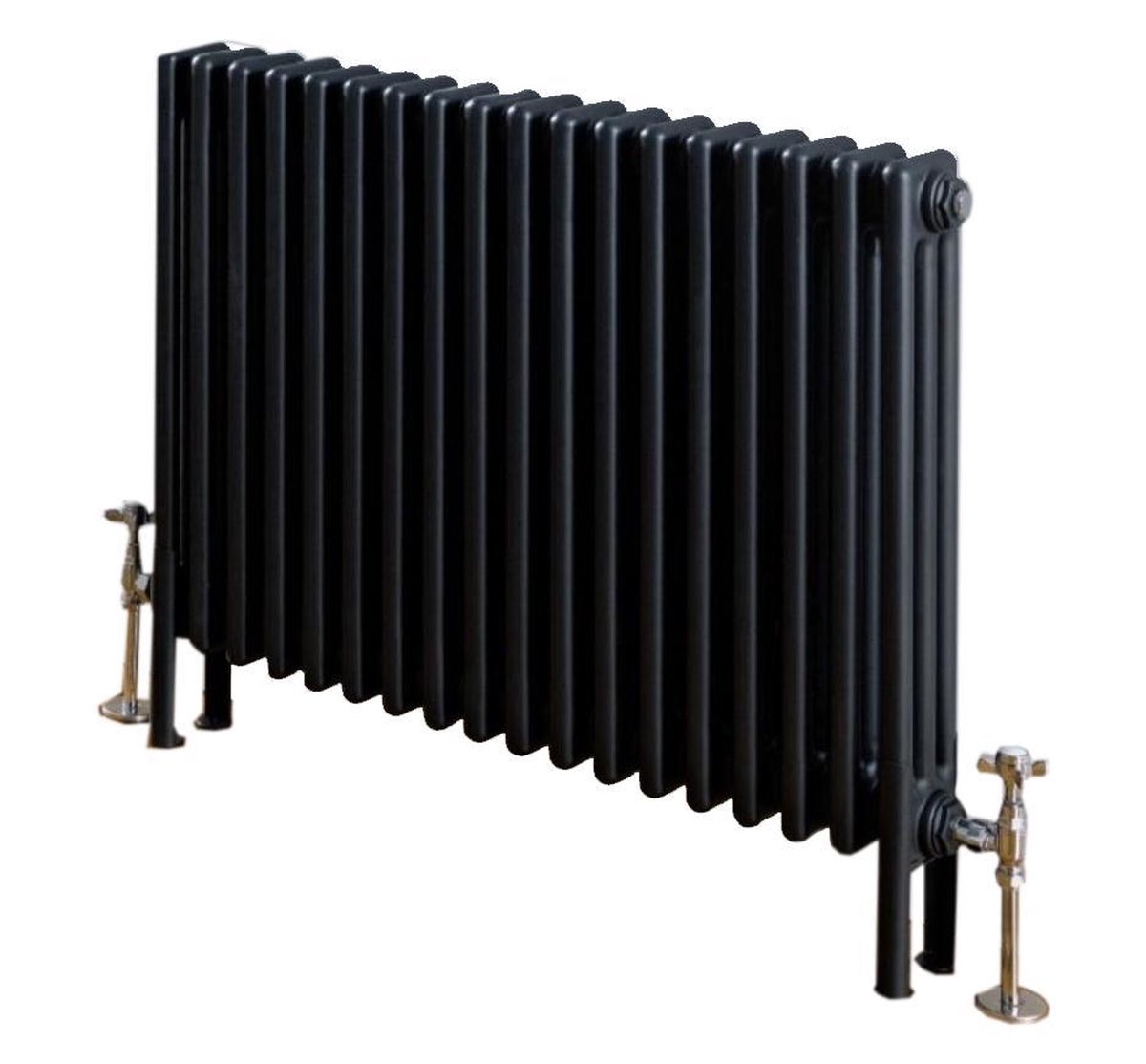 Design radiator horizontaal 3 kolom staal mat antraciet 60x83,3cm 1467 watt - Eastbrook Rivassa