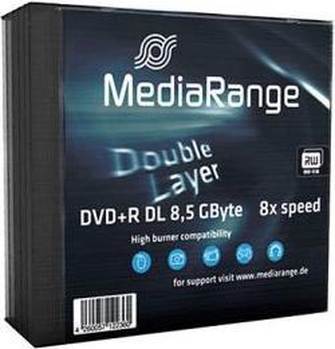 MediaRange DVD+R Double Layer 8.5GB 5 pak
