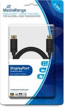 MediaRange MRCS159 DisplayPort kabel 2 m Zwart