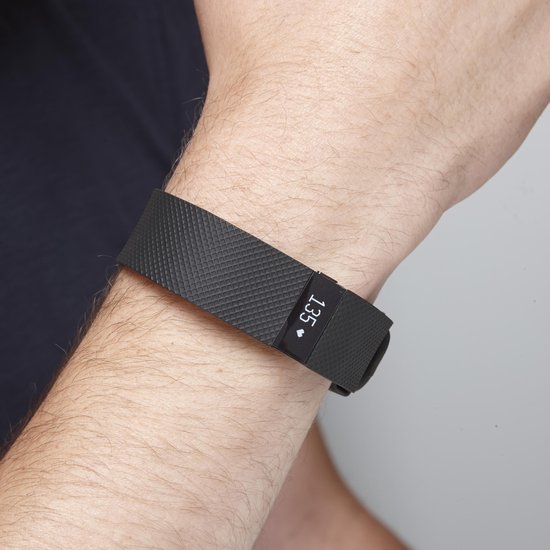 Welkom Productie En Fitbit Charge HR Activity tracker - Zwart - Large | bol.com