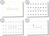 Matriks Cards | Verjaardagskaarten | set van 12 stuks | dubbele kaarten met envelop
