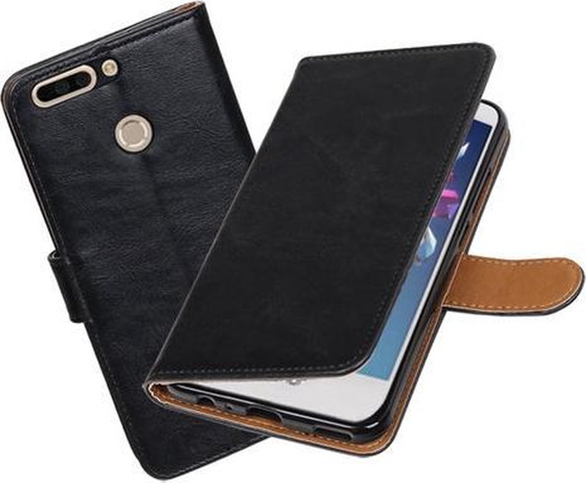 BestCases.nl Huawei Honor 8 Pro / V9 Pull-Up booktype hoesje Zwart