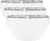 Bamboo Basics - 3-Pack Dames Bamboe Slips Yara – Wit - Maat XL