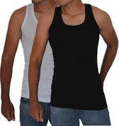 2 stuks Bonanza hemd - Regular - Zwart/Wit - M