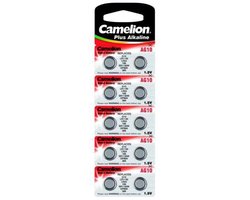 Camelion Horlogebatterij 1.5V 68Mah Lr1130/Ag10 (10 St./Bl)