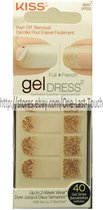 kiss - Gel dress peel-off removal full/art 40+ gel strips GPD03c