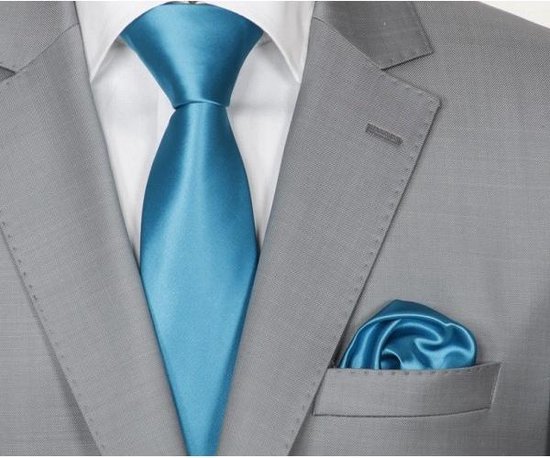 Prince Bowtie Stropdas en pochet in een set van pure zijde in wit