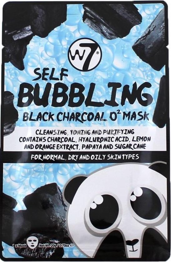 W7 - Bubbling Black Charcoal Face Mask | bol.com