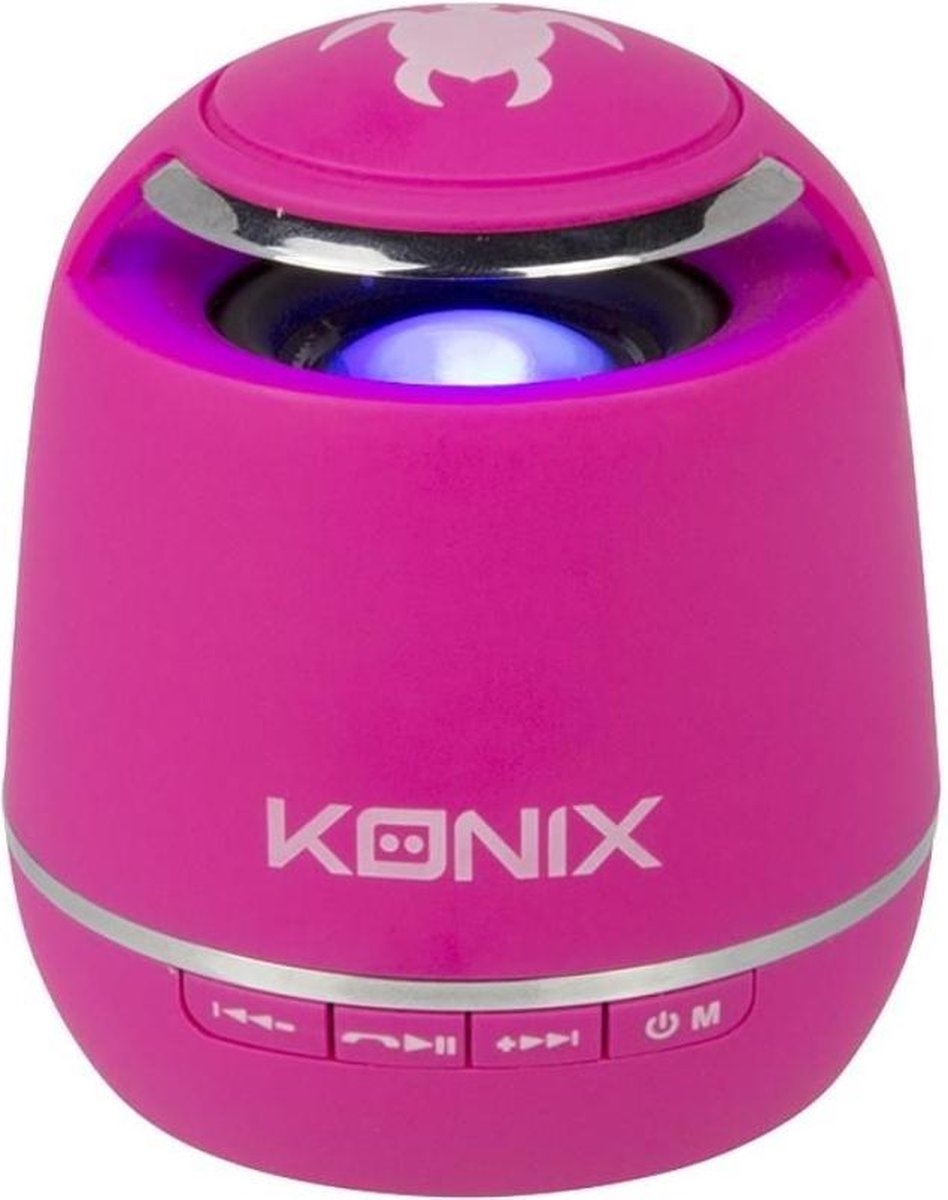 Konix - Haut-parleur Bluetooth Fidji - Rose | bol.com
