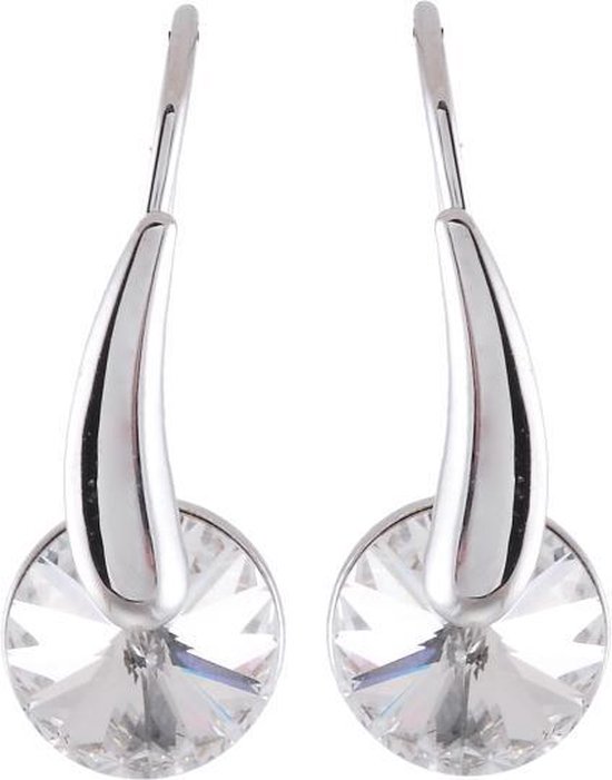 Boucles d' Boucles d'oreilles Behave ® avec cristal Swarovski Elements  taille facettée... | bol.com