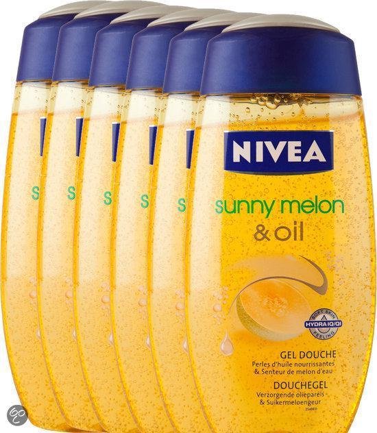 NIVEA Sunny Melon & Oil Douchegel voordeelpakket 5+1 gratis