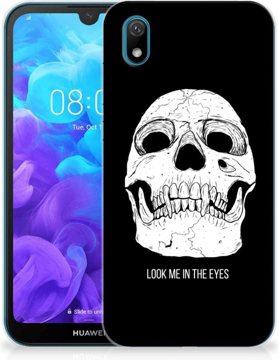 Silicone Back Case Huawei Y5 (2019) Skull Eyes