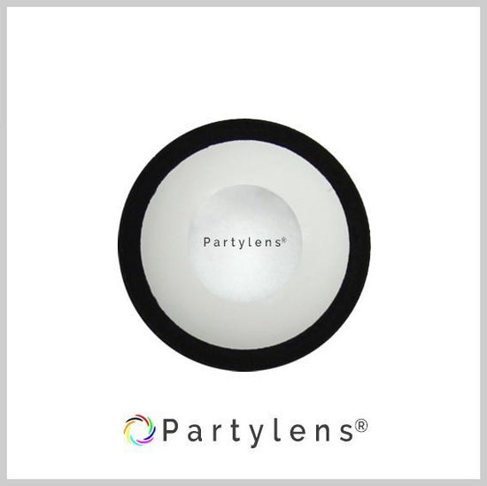 Partylenzen - White Manson Demon - jaarlenzen met lenshouder - kleurlenzen Partylens® - Partylens®