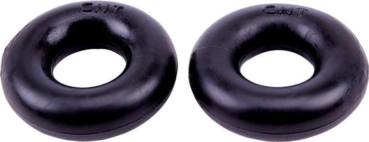 Goedkoopste CHISA - Donut Rings Over Sized Black