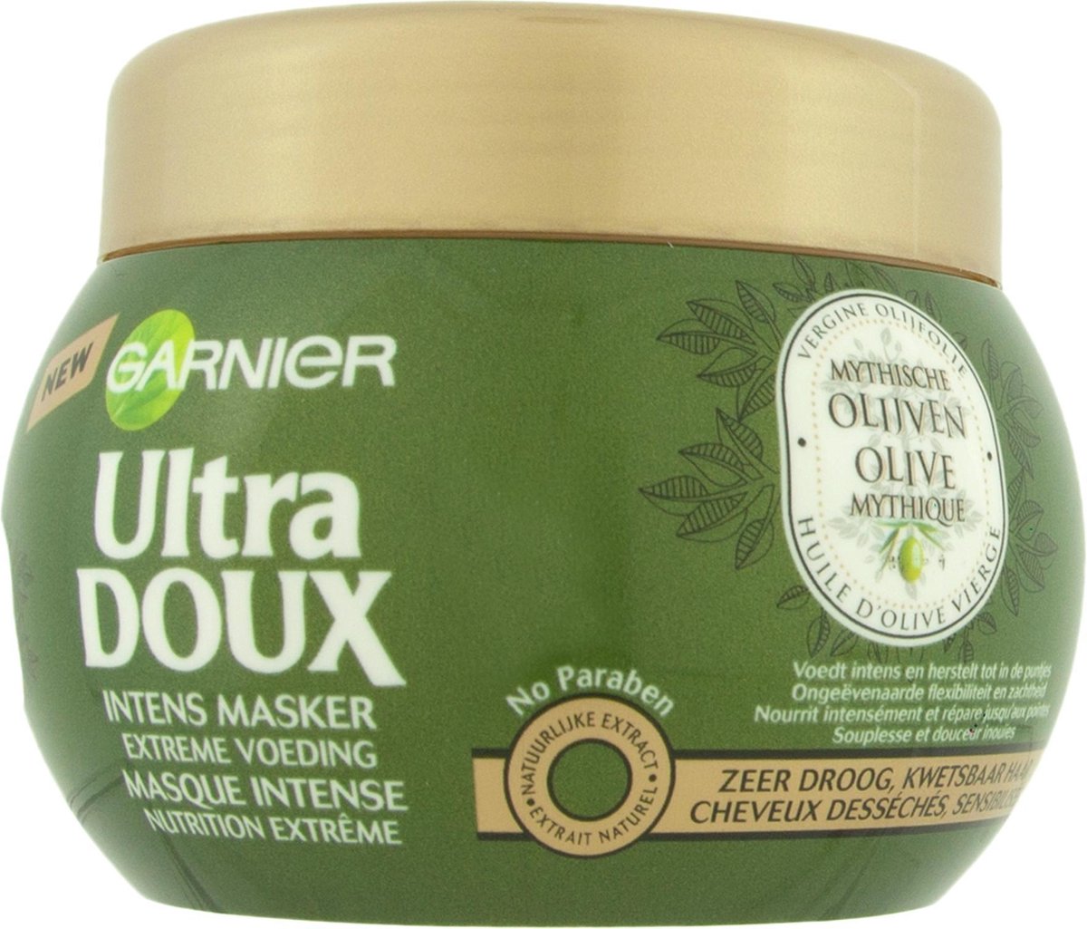 Garnier Ultra Doux Mythische Olijven Haarmasker - Zeer Droog of Kwetsbaar  Haar - 300 ml | bol.com