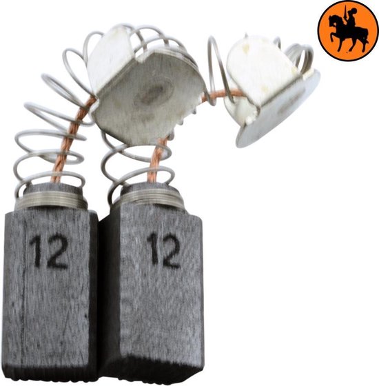 Jeu de balais de charbon pour AEG HBS100 - 6.4x9.52x16mm - Remplace 4.931.278.702