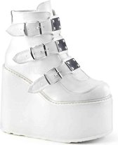 EU 40 = US 10 | SWING-105 | 5 1/2 PF Ankle Boot w/ 3 Buckle Straps, Back Zip