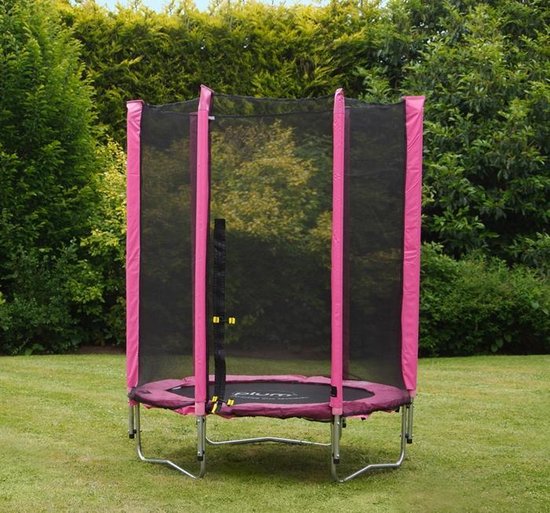 Plum Junior trampoline incl. veiligheidsnet roze 140 cm - Trampoline