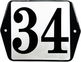 Modèle de numéro de maison en émail oreille - 34