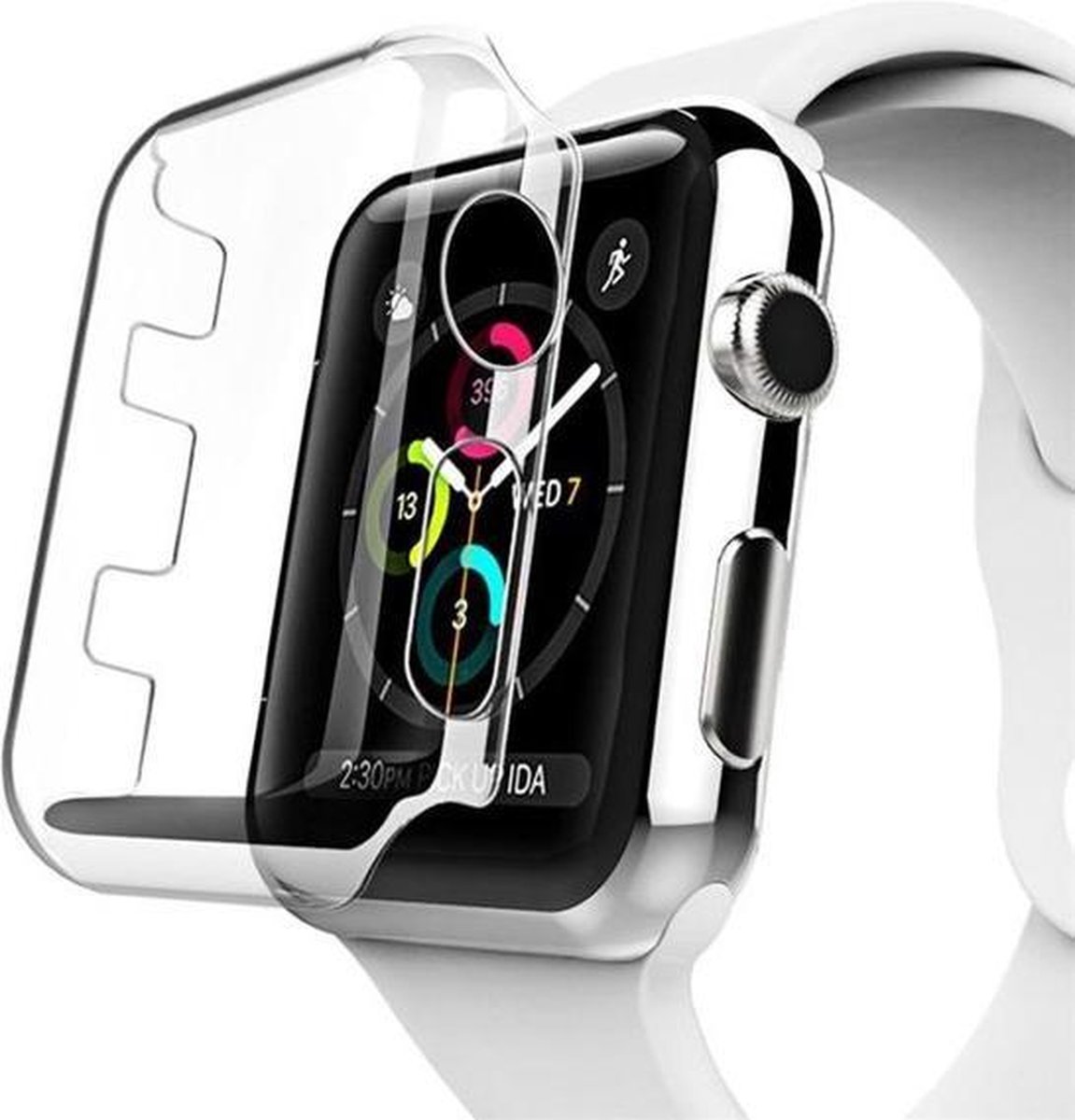 KELERINO. Screen Cover geschikt voor Apple Watch Hard Plastic - 2/3rd gen 38mm