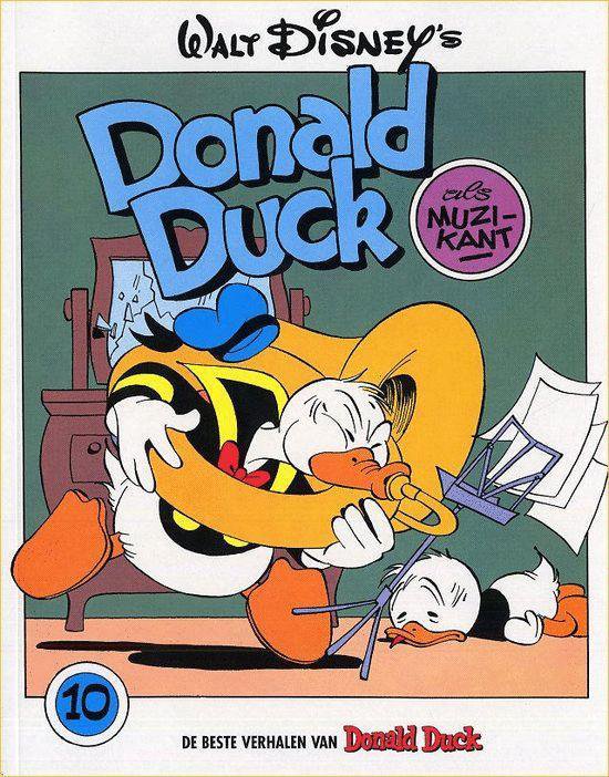 Cover van het boek 'De beste verhalen van Donald Duck 10 Als muzikant'