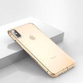 TPU Softcase - Iphone XS Max Hoesje - Transparant Goud - Baseus