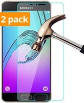 Sterke Tempered Gehard Glazen Glass Screenprotector Galaxy A3 2016 (2 pack)