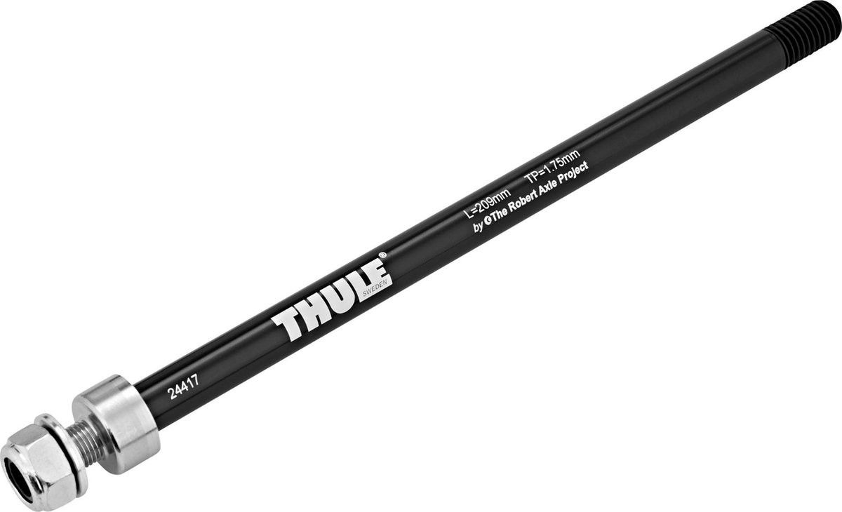 Thule Thru Axle voor Maxle 209 mm zwart/zilver