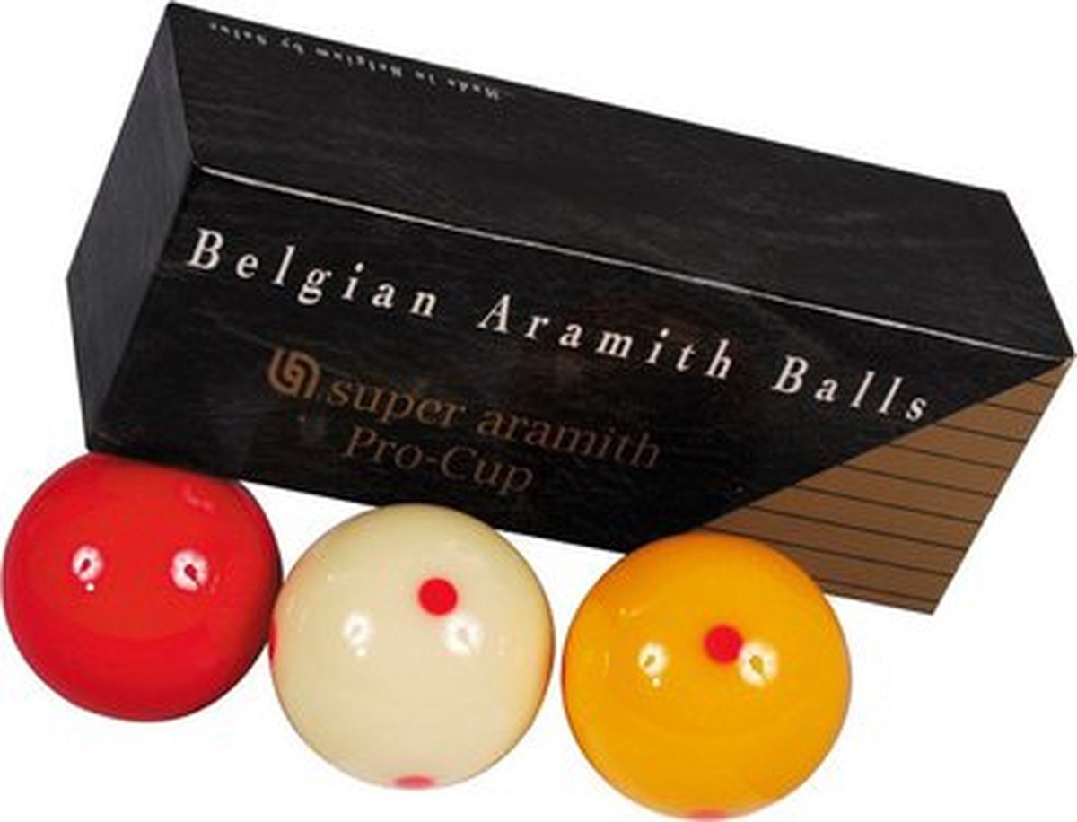 Super Aramith biljart ballen set 61.5mm Pro cup