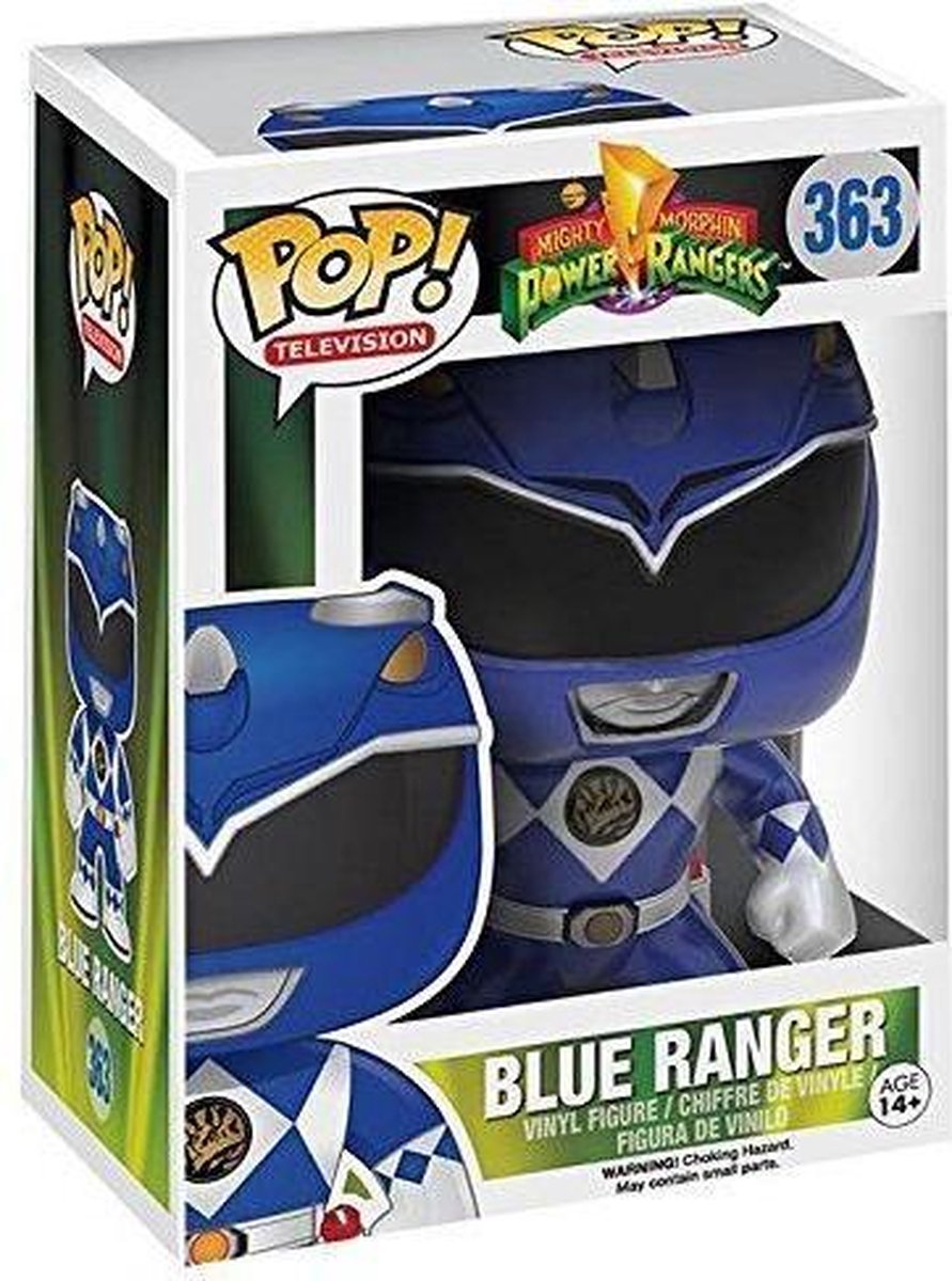 Funko Pop! Television: Mighty Morphin Power Rangers - Blue Ranger Metallic #363 Gamestop Exclusive