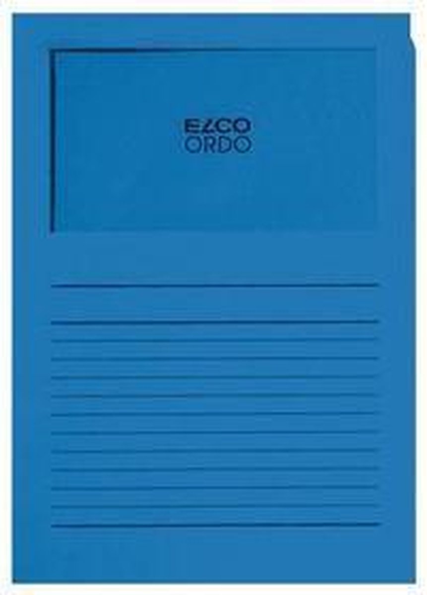 Elco Ordo Cassico - L-map met venster A4 100 stuks - 220 x 310 mm Donkerblauw - EO-29489-33