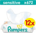 Pampers Sensitive - 672 Stuks (12x56) - Babydoekjes