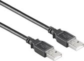 EECONN USB 2.0 Kabel, A - A, Zwart, 5m