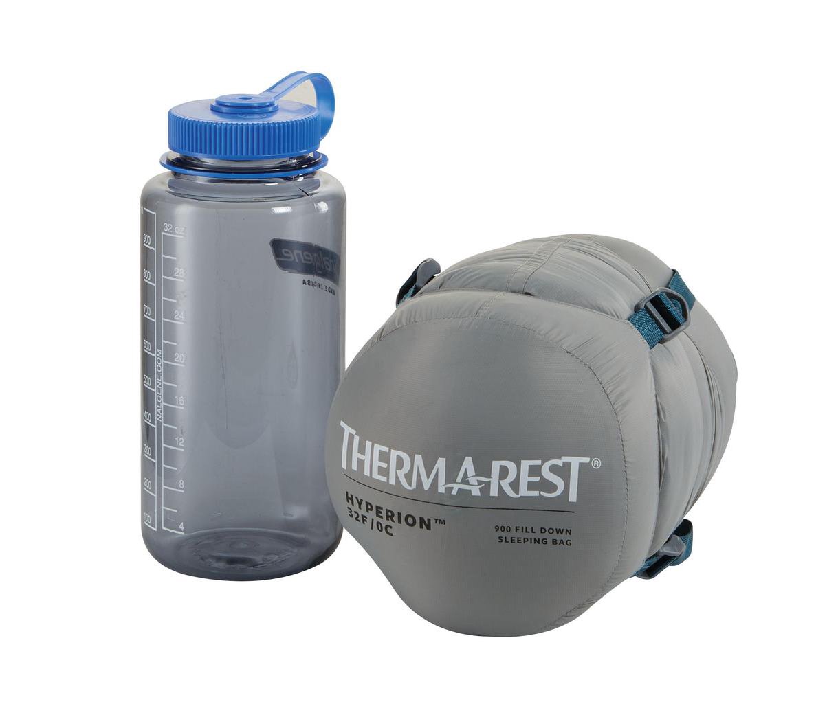 Therm-a-Rest Hyperion 32 UL Bag Lng - mummy slaapzak - Dons - Groen