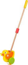 Small Foot Stokroller Eend Geel Hout 55 Cm